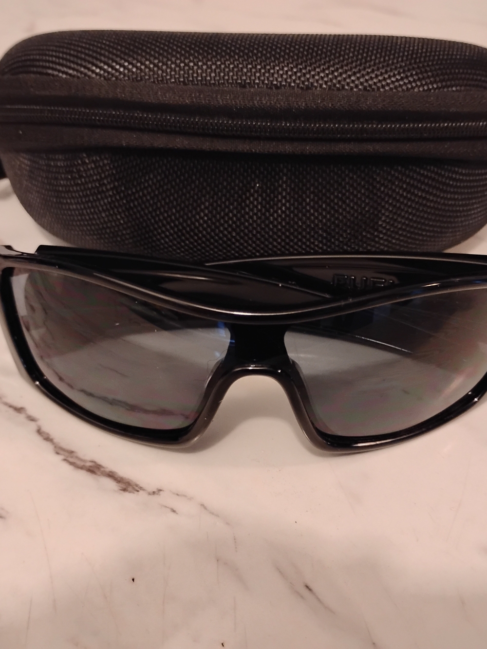 Oakley Men's Wraparound Sunglasses - Black Frame, Smoke Lenses